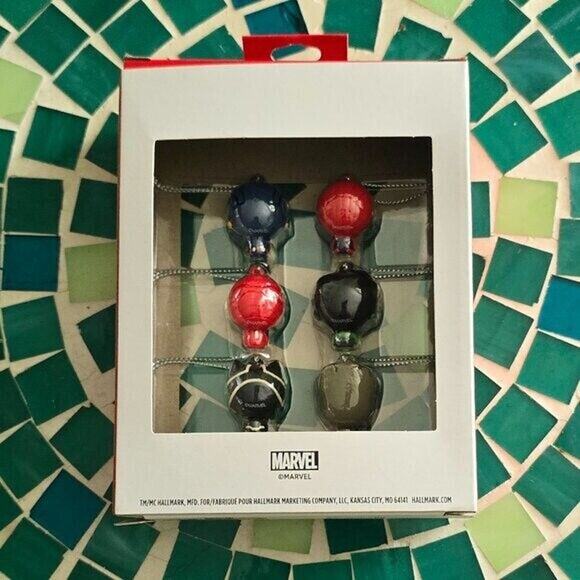 Hallmark Ornaments Mini Marvel Set of 6 Christmas Tree Ornaments - Picture 2 of 4